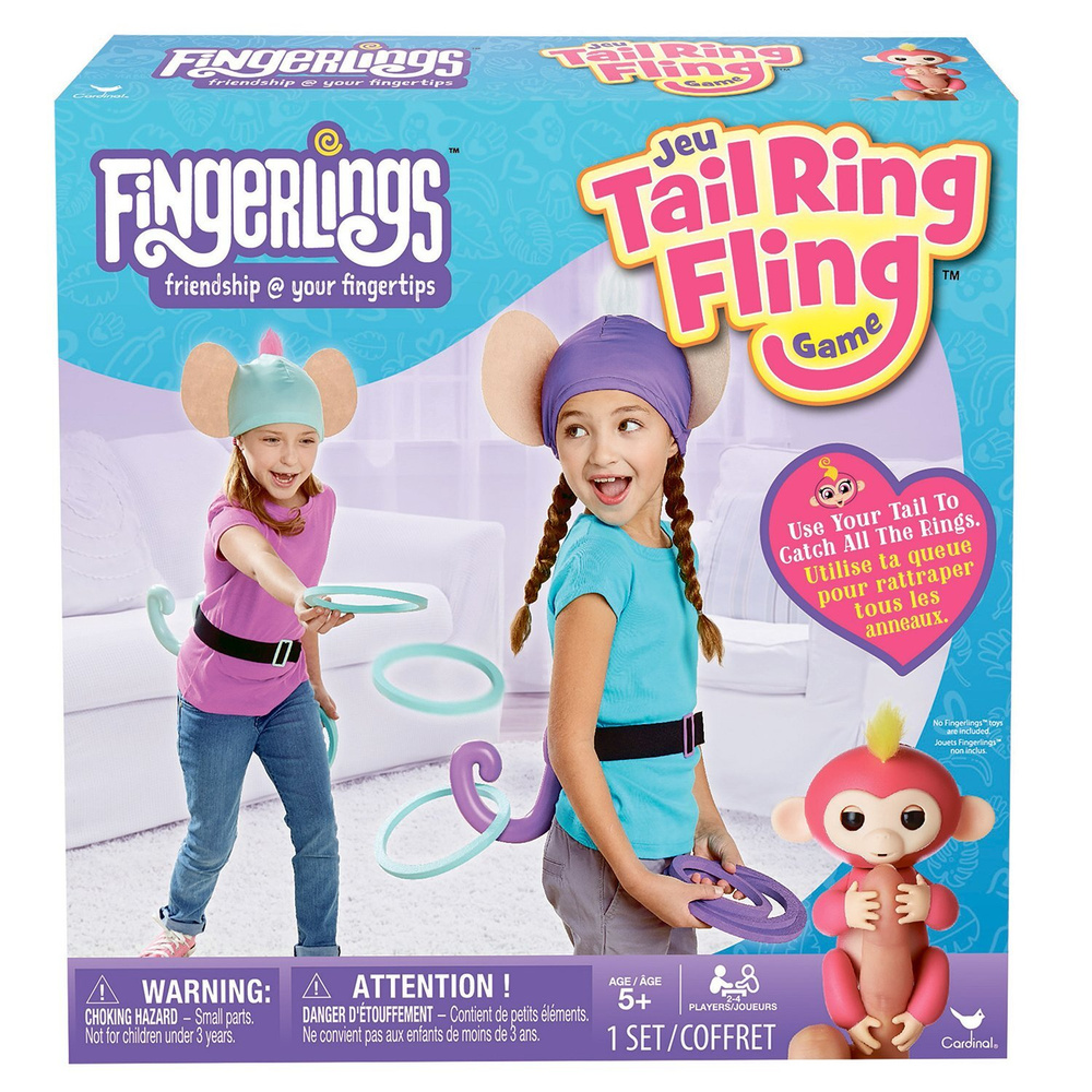 Игра Spin Master Fingerlings Набрось на хвост 6045561 - купить с доставкой  по выгодным ценам в интернет-магазине OZON (676851567)