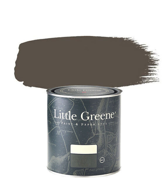 Little Greene Краска Быстросохнущая, Глубокоматовое покрытие, 0.25 л, коричневый  #1