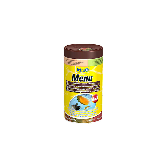 Корм для рыб 4-вида хлопьев Menu Food Mix, 100мл - купить с доставкой ...