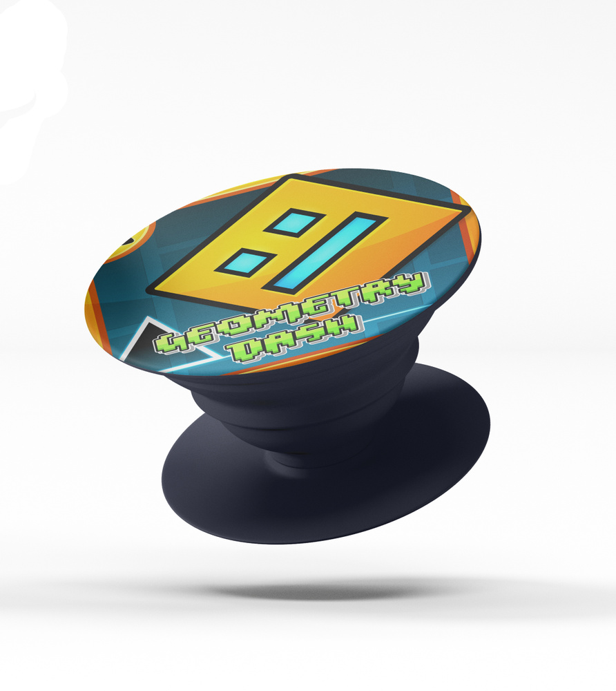 Попсокет Geometry Dash / Держатель для телефона Геометри Дэш / Popsocket  Gemetry Dash - купить с доставкой по выгодным ценам в интернет-магазине  OZON (464059735)