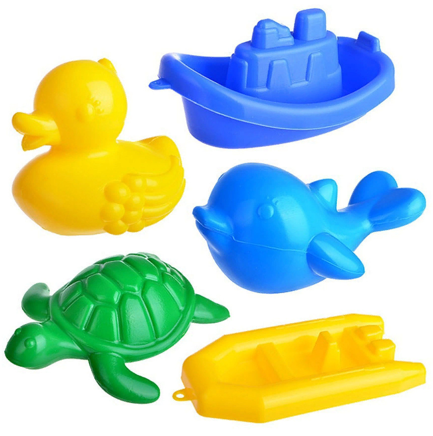 Игрушки для купания в ванной Набор для купания дельфин черепаха уточка кораблик лодочка