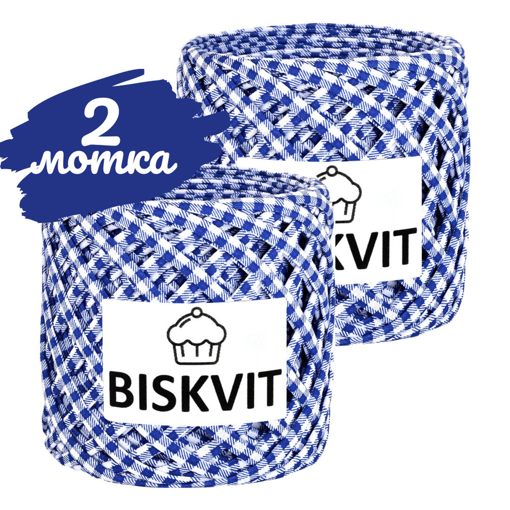 Трикотажная пряжа Biskvit кекс, 100м., лицевая 2шт. (бисквит) #1