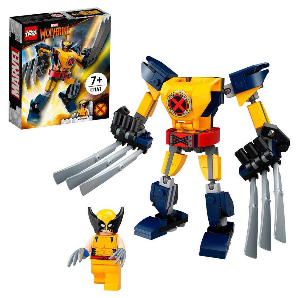 76202 Конструктор LEGO Marvel Super Heroes WOLVERINE Робот Росомаха, 141  деталей