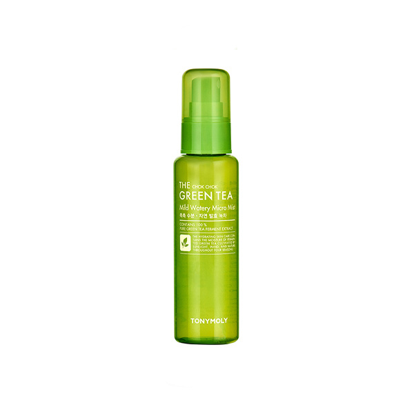 TONYMOLY THE CHOK CHOK GREEN TEA Mild Watery Micro Mist Увлажняющий мист для лица с экстрактом зеленого #1