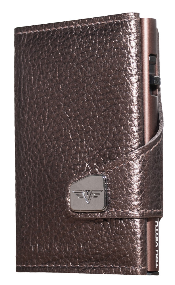 Кошелек, картхолдер Tru Virtu CLICK&SLIDE, Brown Metallic #1