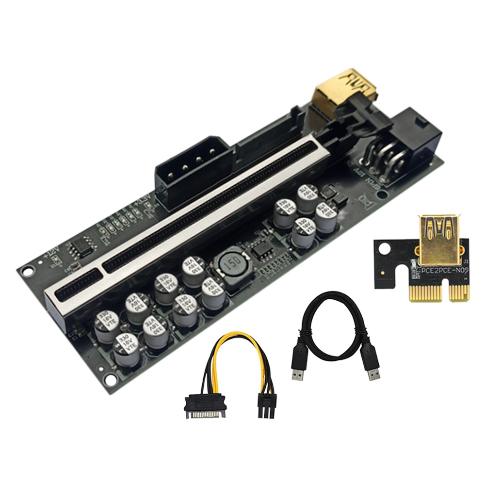Dgpu Extender 1 шт. VER018 Plus PCI-E Riser 1X to 16X Card GPU Extender PCIE USB3.0 ...