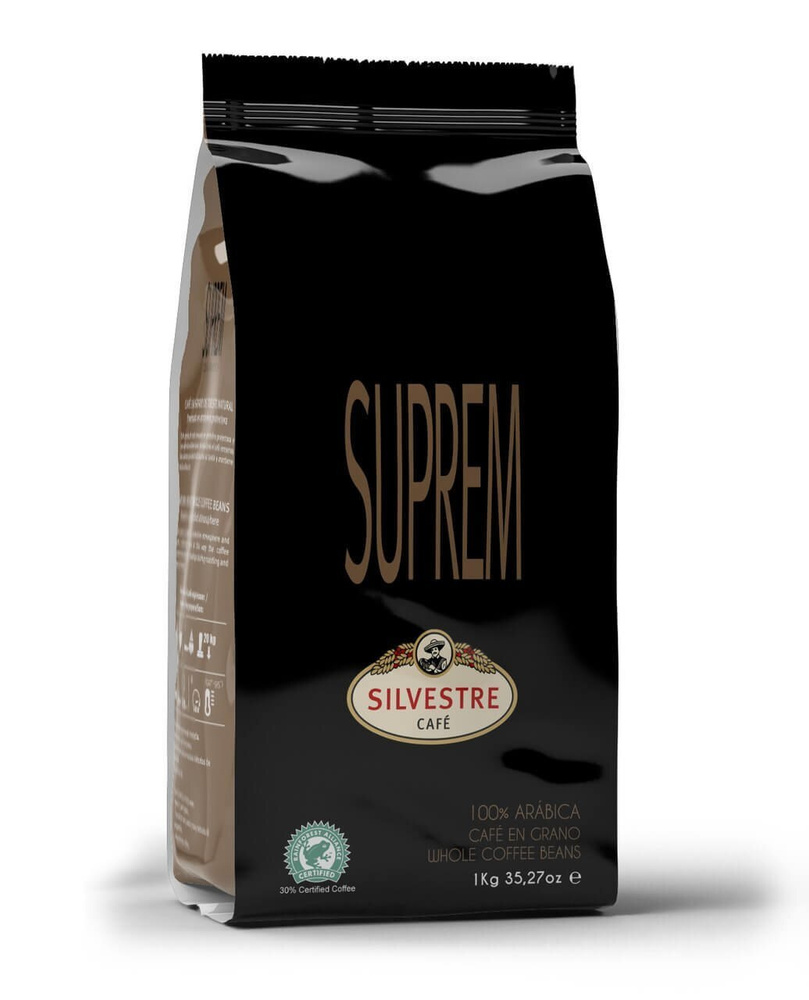 Кофе в зернах Silvestre Cafe SUPREM 100% Арабика, 1 кг, Испания #1