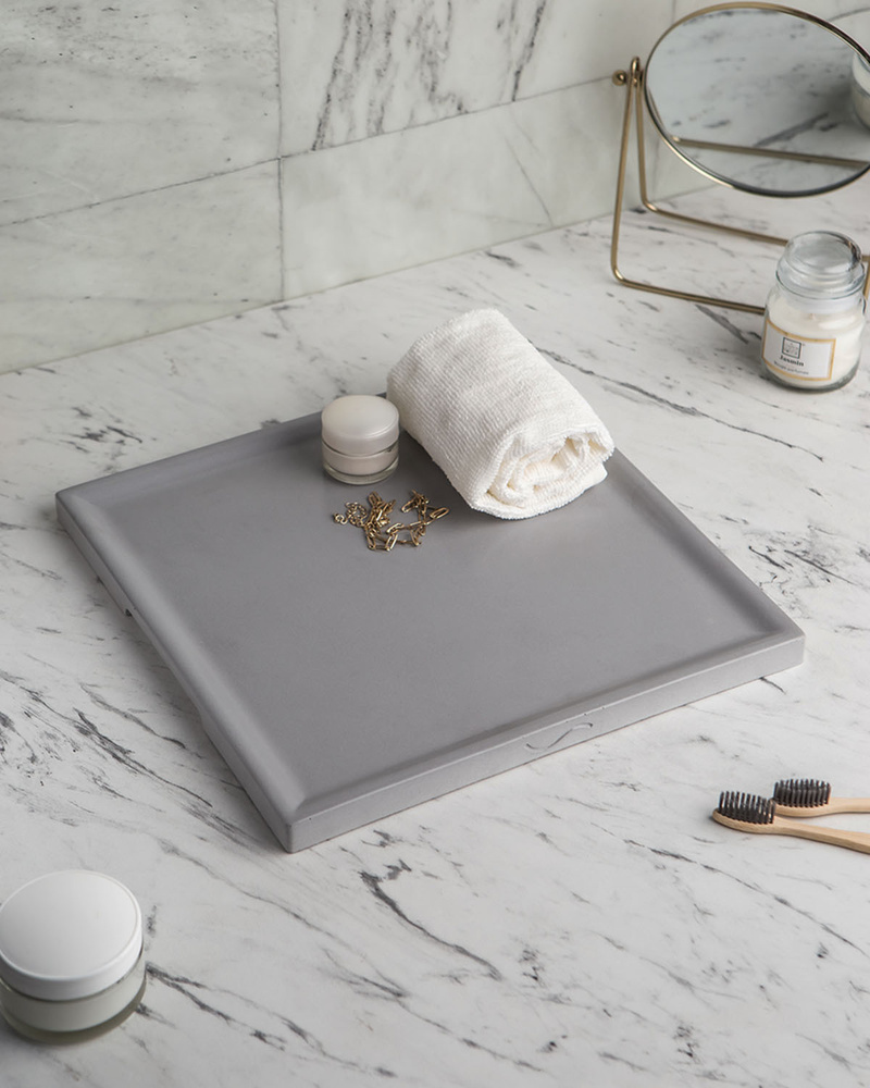 Декоративный поднос для ванной, подставка для косметики, органайзер в ...