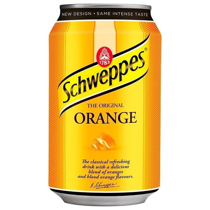 Газированный напиток Schweppes Orange со вкусом апельсина (Польша), 330 ...