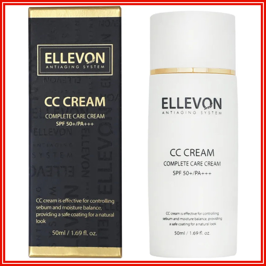 Ellevon тональный крем CC Complete Care Cream SPF 50+ PA+++, 50 мл #1
