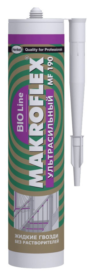 Клей монтажный Makroflex Bio Line ультрасильный 400г #1