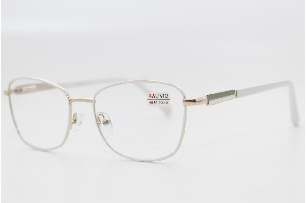 Готовые очки для зрения с флекс душками (белые) купить на OZON по ...