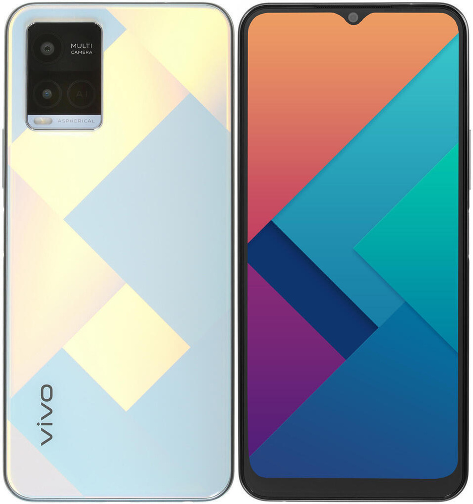 Vivo Смартфон Y21 (6935117840604) 4/64 ГБ, голубой