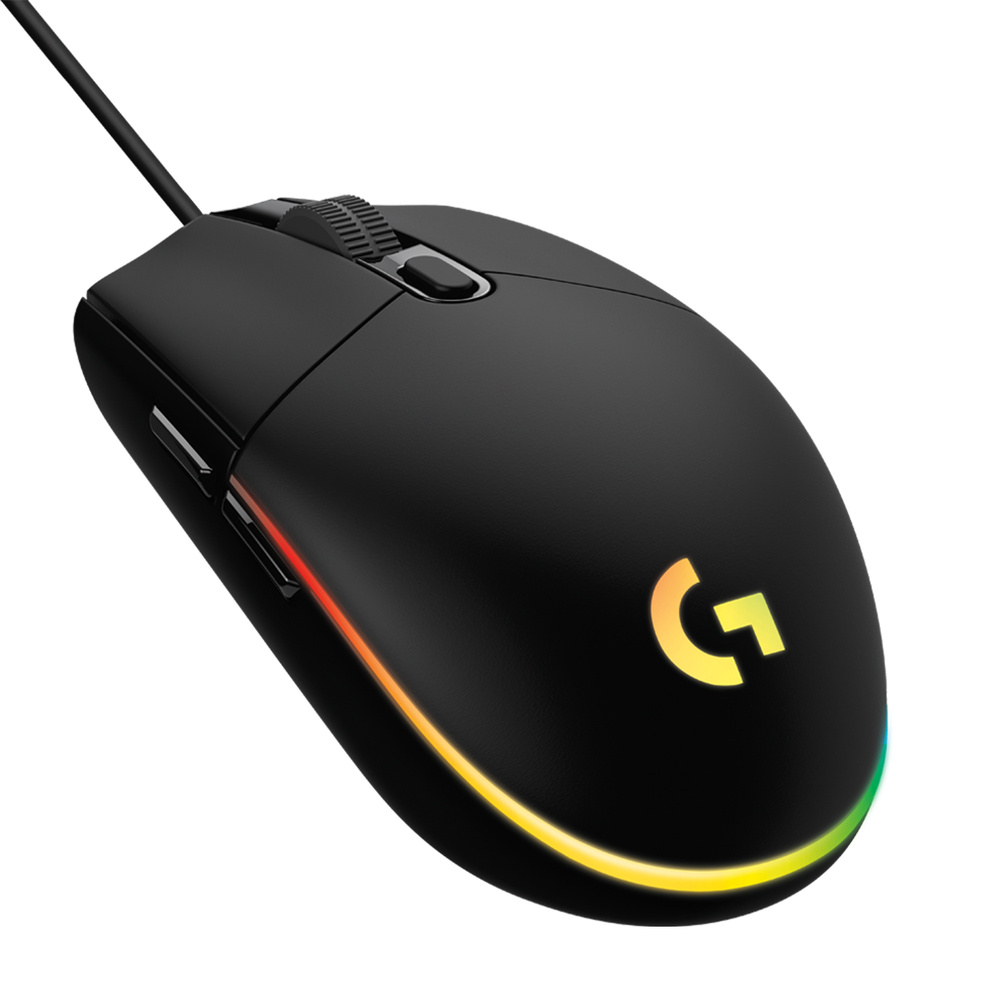 Logitech G Игровая мышь проводная G102 LIGHTSYNC, черный