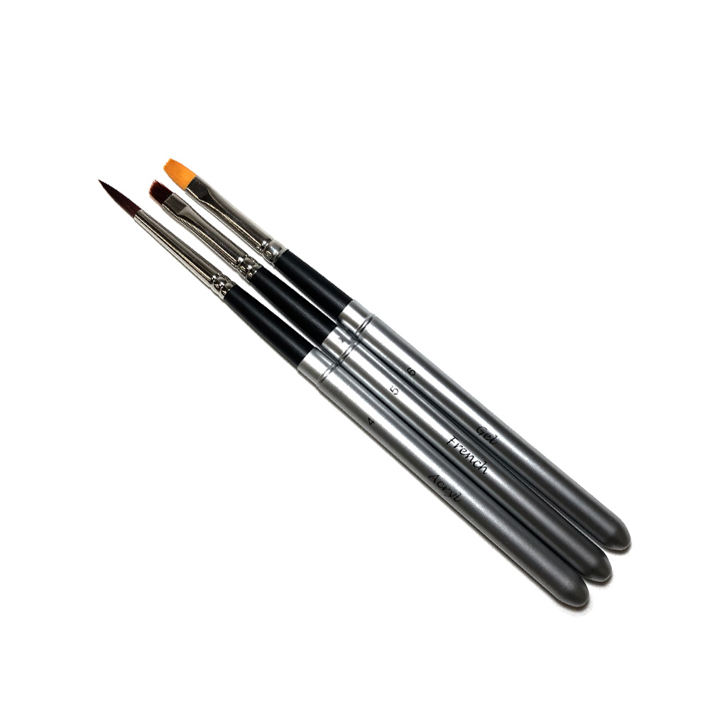 Набор складных кистей для маникюра, френча, наращивания ногтей гелем ...