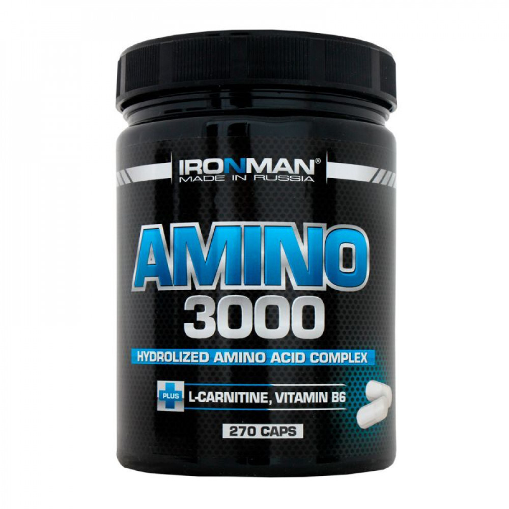 Комплекс аминокислот Ironman Amino 3000, 270 капс - купить с доставкой ...