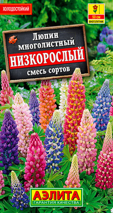Семена Люпин Низкорослый, смесь (15 семян) - Аэлита, люпин многолетний декоративный микс #1