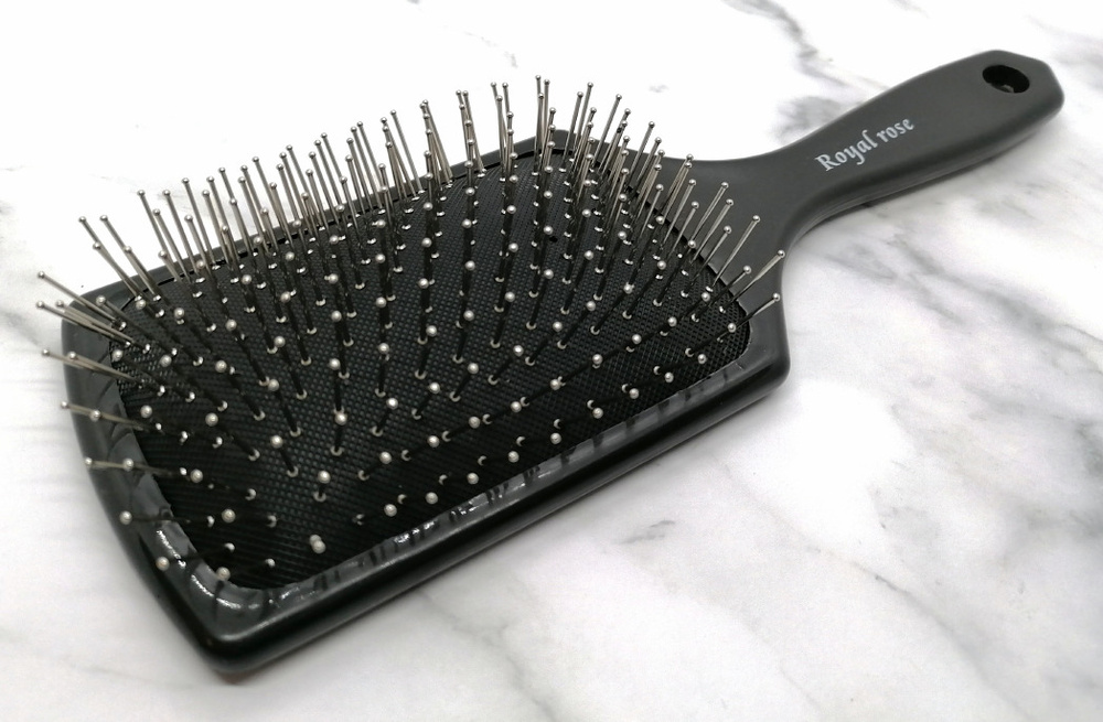 Расческа массажная 8586 SH, прямоугольная, большая, 11 - рядная с ...