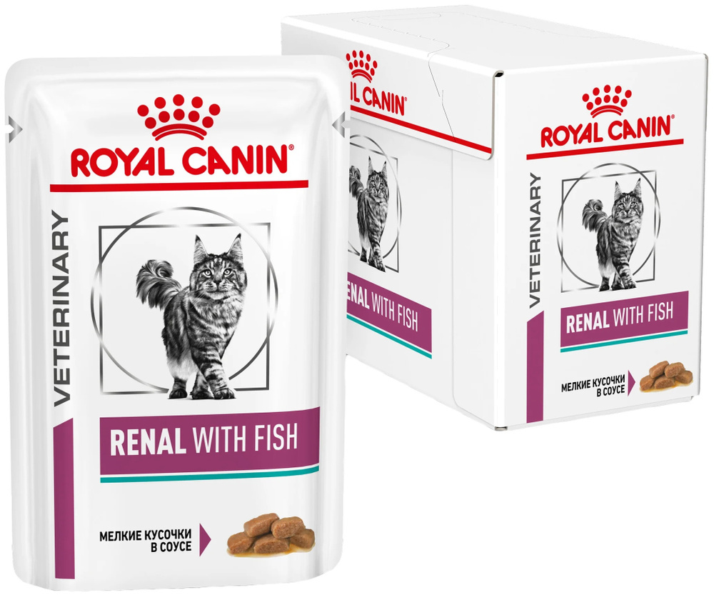 Royal Canin Renal Fish влажный корм для взрослых кошек, при почечной ...