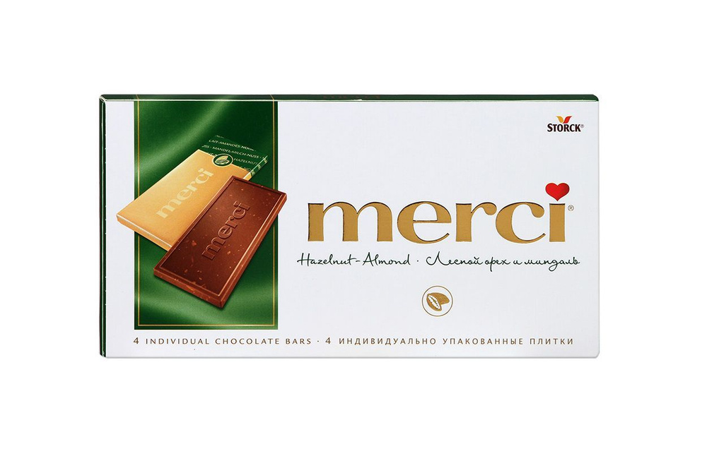 Шоколад Merci Лесной орех и миндаль, 100г #1