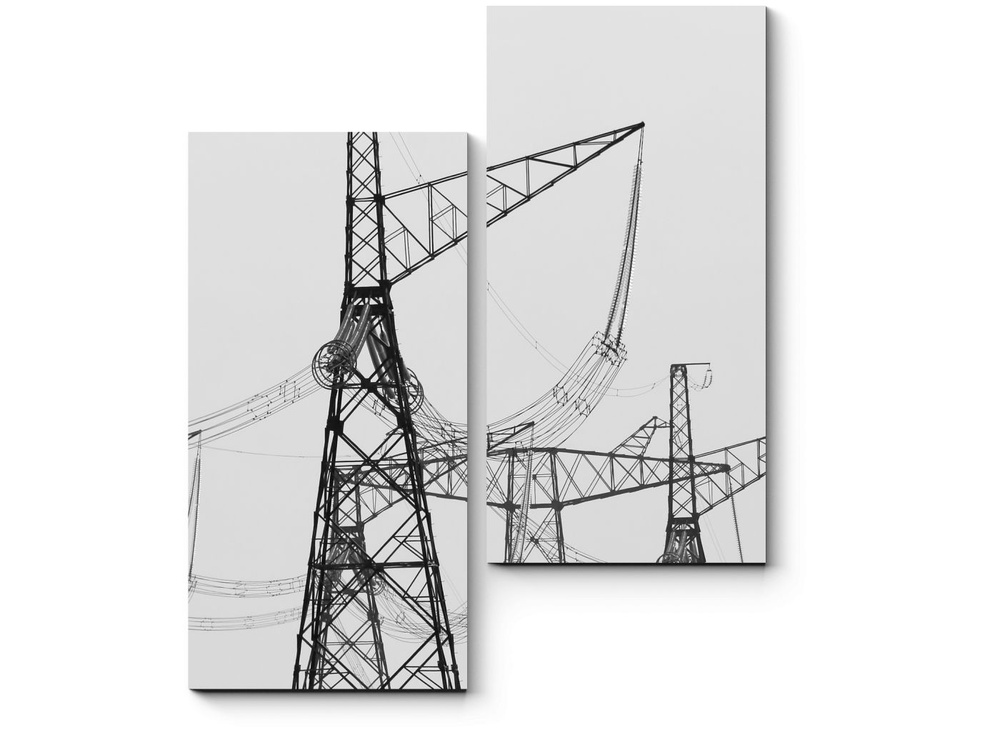 Модульная картина Электрические вышки - купить по выгодной цене в ...