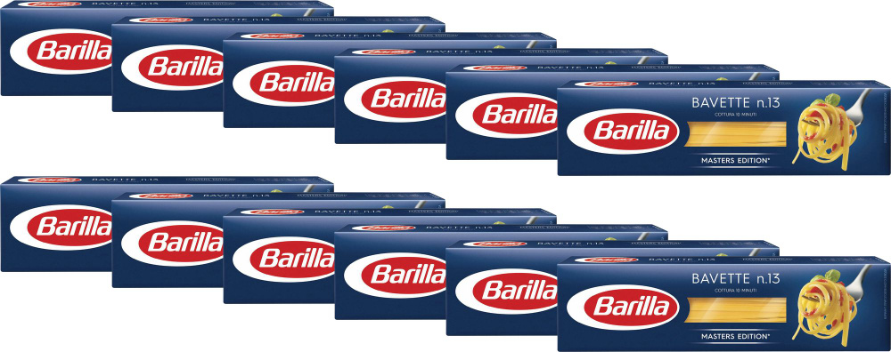 Макаронные изделия Barilla Bavette No 13 Спагетти, комплект: 12 упаковок по 450 г  #1