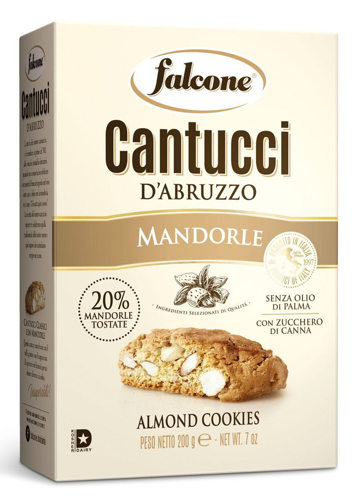 Печенье Falcone Cantucci Кантуччи с миндалем, 200 гр #1