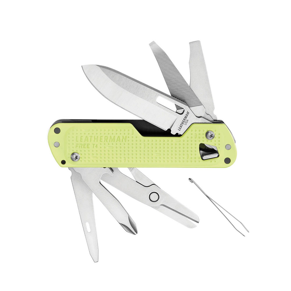 Мультитул Leatherman Free T4, 12 функций, желтый #1