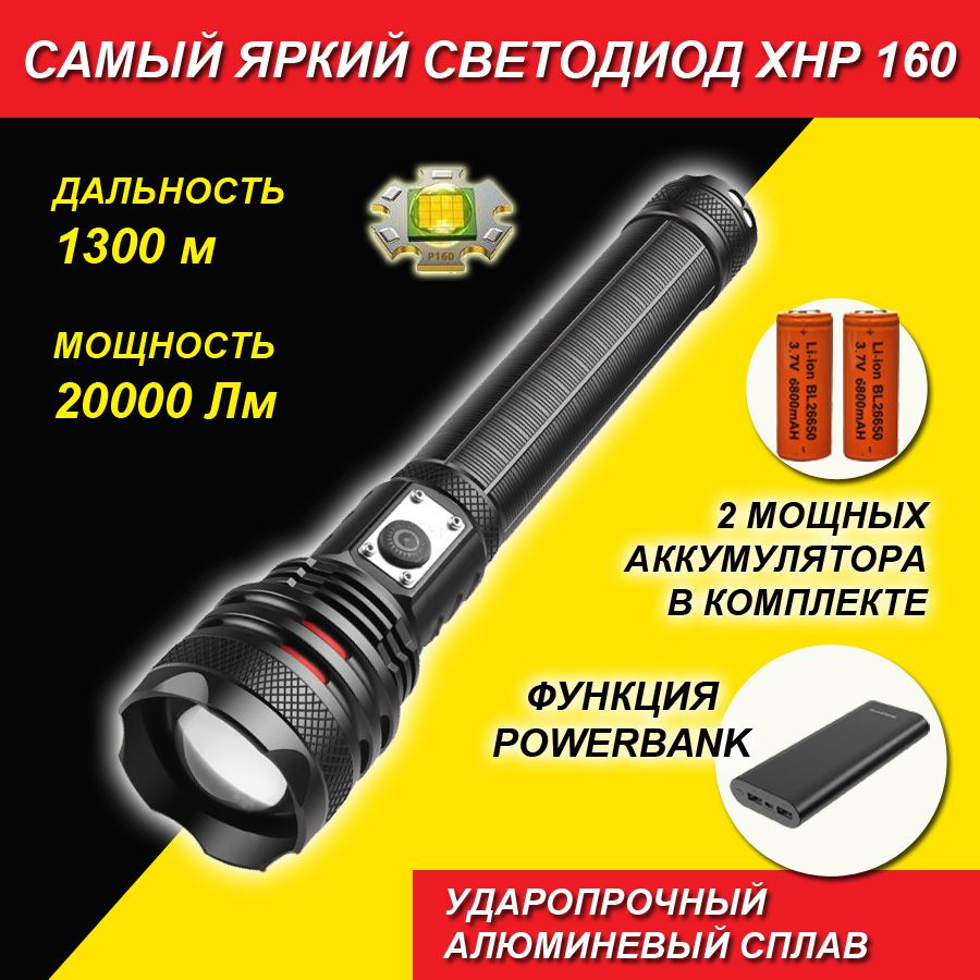 Ручные фонари светодиодные - купите мощные аккумуляторные фонари по недорогой цене