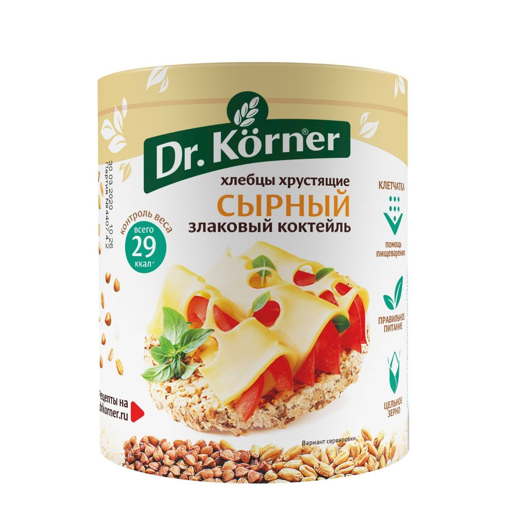 Dr. Korner Сырный злаковый коктейль хлебцы, 100 г #1