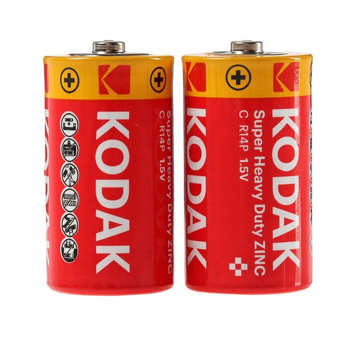Kodak Батарейка C, Солевой тип, 1,5 В, 2 шт - купить с доставкой по ...