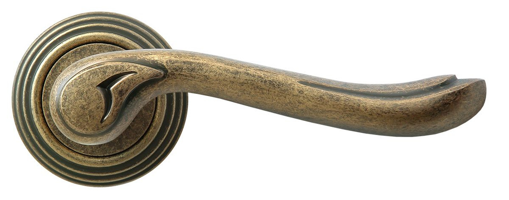 Межкомнатная дверная ручка Rucetti (Ручетти) RAP-CLASSIC-L 6 OMB, старая матовая бронза  #1