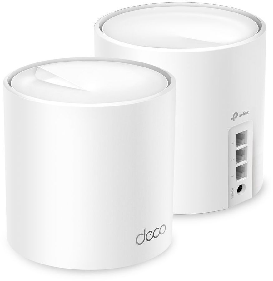 TP−LINK DECO X50 2-PACK 赤黒 WHITE