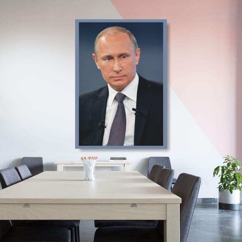 Постер для интерьера "Портрет Путина" 30 х 40 см. Плакат / картина на стену для кухни / спальни / дома #1