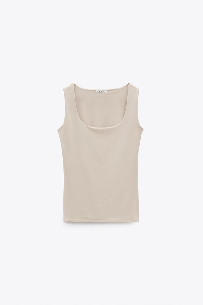 zara vest top