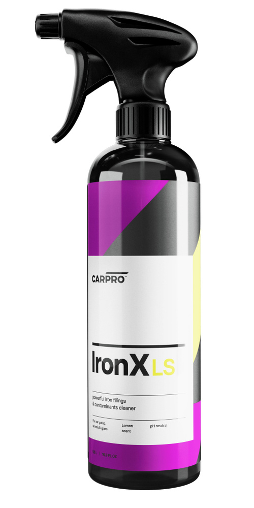 Очиститель коррозии-металлических вкраплений(аромат лимона) 500ml IronX LS CARPRO  #1