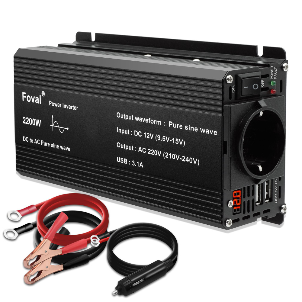 Foval инвертор. Powland 3000w. foval 2000w. 2000 pure sinus инвертор. комплект инвертора для кемпинга.