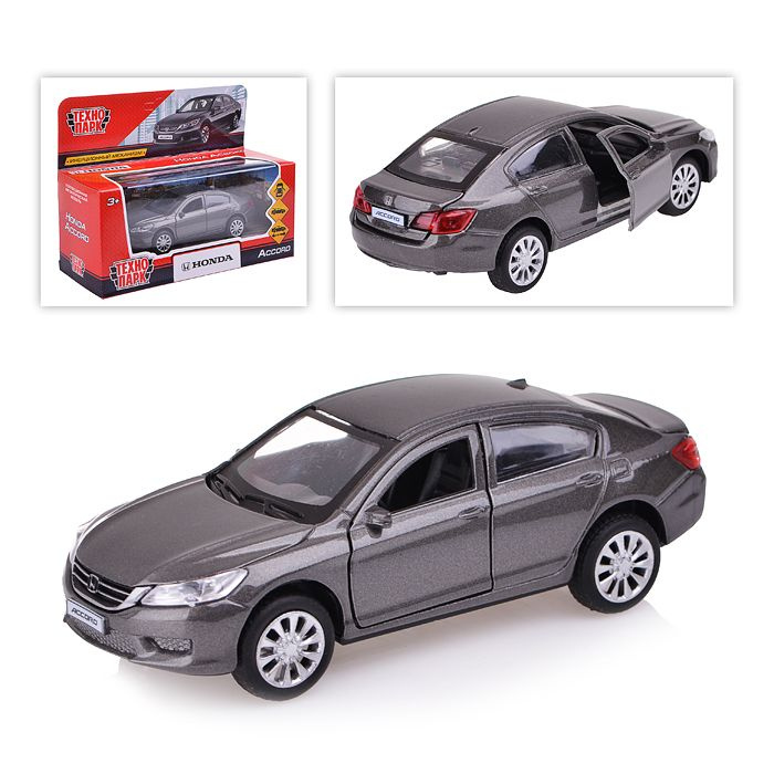 Машина металл "Honda Accord", длина 12см, открыв. двери, инерц, серый ...
