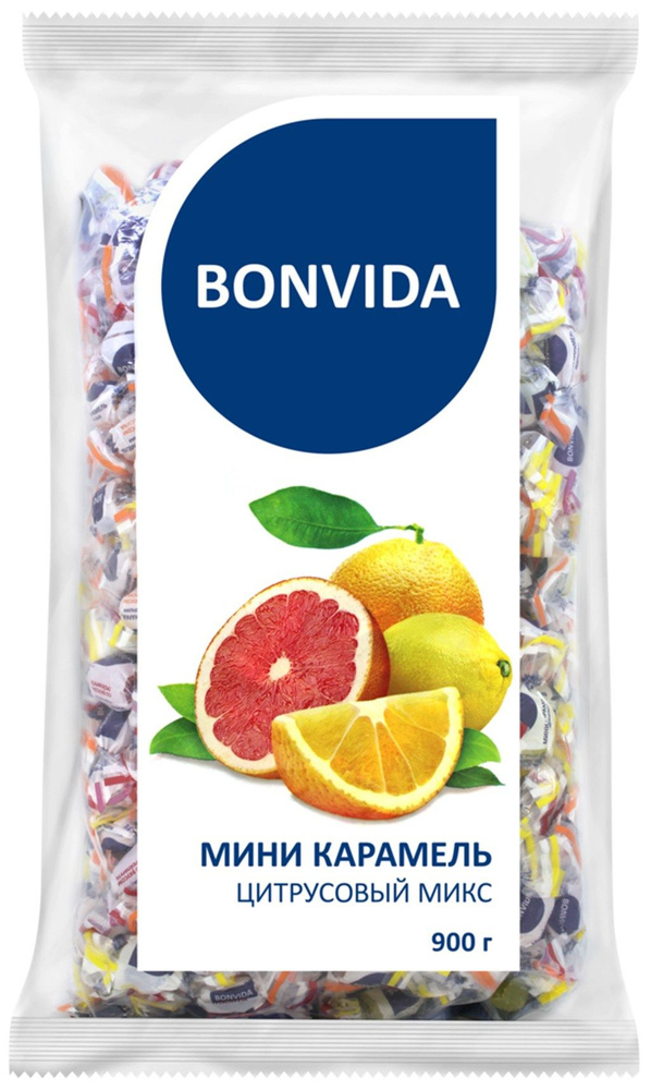 Мини-карамель BONVIDA Цитрусовый микс, 900г -2 шт. #1