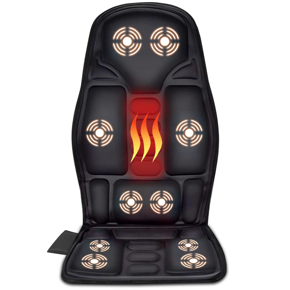 Подушка для массажа спины в кресле с подогревом, вибрационный массаж с ...
