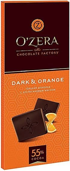 OZera, шоколад горький с апельсиновым маслом Dark&Orange, 90 г - 2 шт.  #1