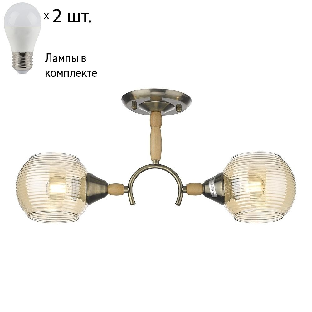 Потолочный светильник с лампочками Velante 214-507-02Lamps E27 P45 #1