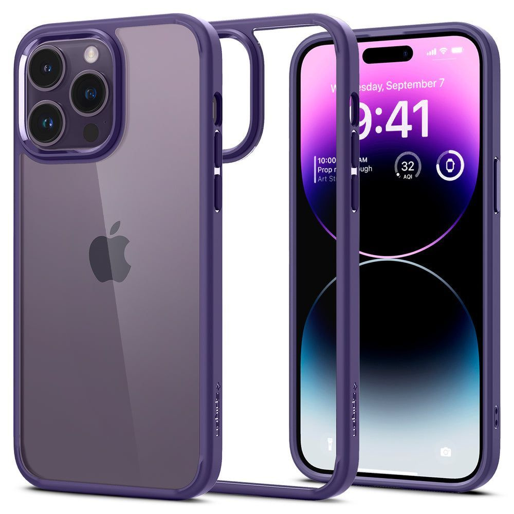 Защитный чехол Spigen Ultra Hybrid для iPhone 14 Pro Max Deep Purple  (ACS05574)