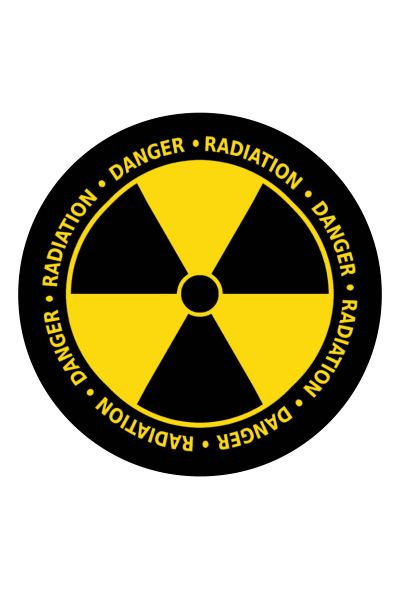 Наклейка на авто Опасно/ Радиация/ Danger/ Radiation #1