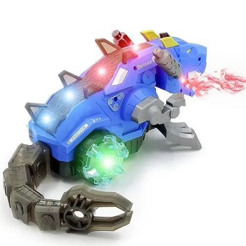 Интерактивная игрушка робот дракон светящийся с паром Mechanical spray ...