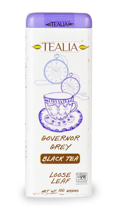Чай черный "TeaLia" "Gover Grey" листовой, 100гр, ж/б, Шри-Ланка #1