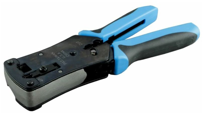 Инструмент обжимной Hyperline HT-N468B для RJ-45, RJ-12, RJ-11 упаковка 1 шт., цвет черно-голубой (1781432) #1