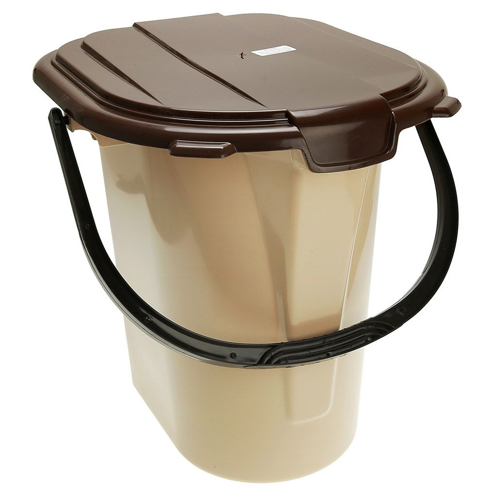 Ведро-туалет пластмассовое 19л, 36х39х40см - купить с доставкой по ...