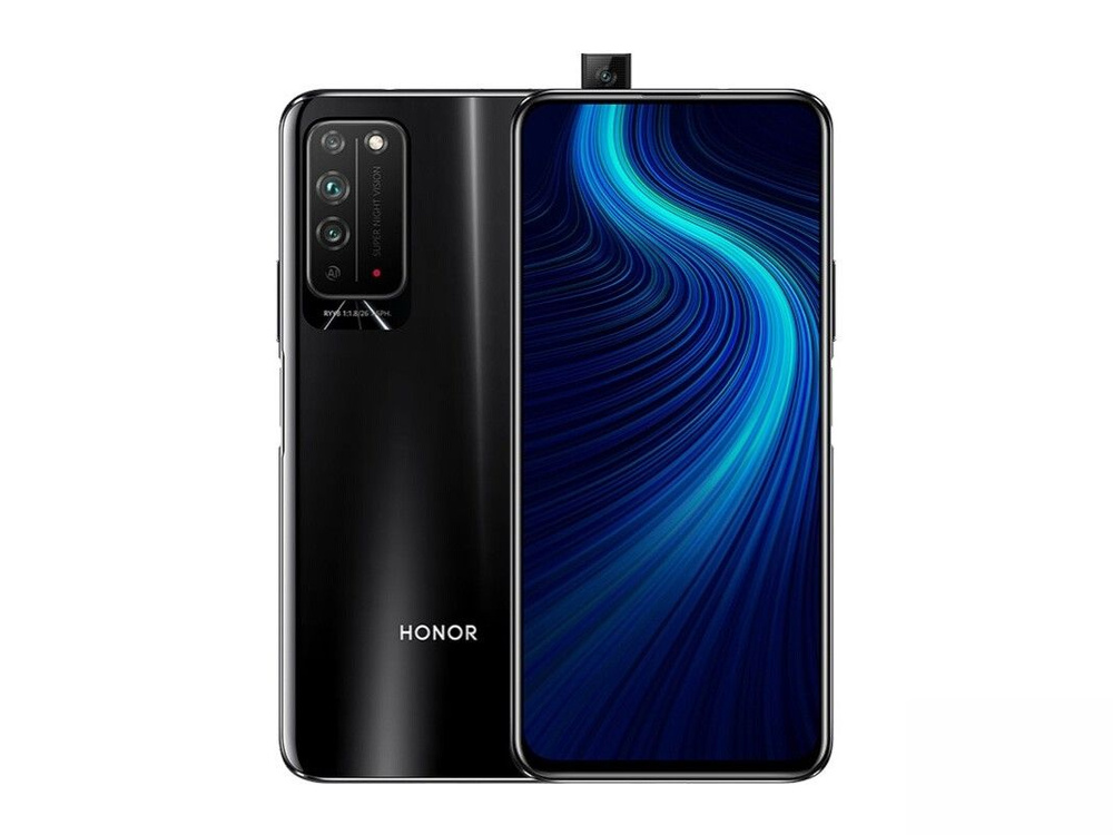 Honor Смартфон HONORX10 Global 6/128 ГБ, черный матовый #1