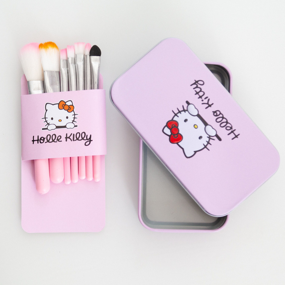 Набор кистей для макияжа Хеллоу Китти/ Hello Kitty, кисточки для ...